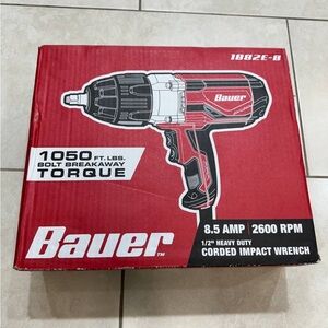 Bauer 1882E-B 1/2" Heavy Duty Corded Impact Wrench BRAND NEW